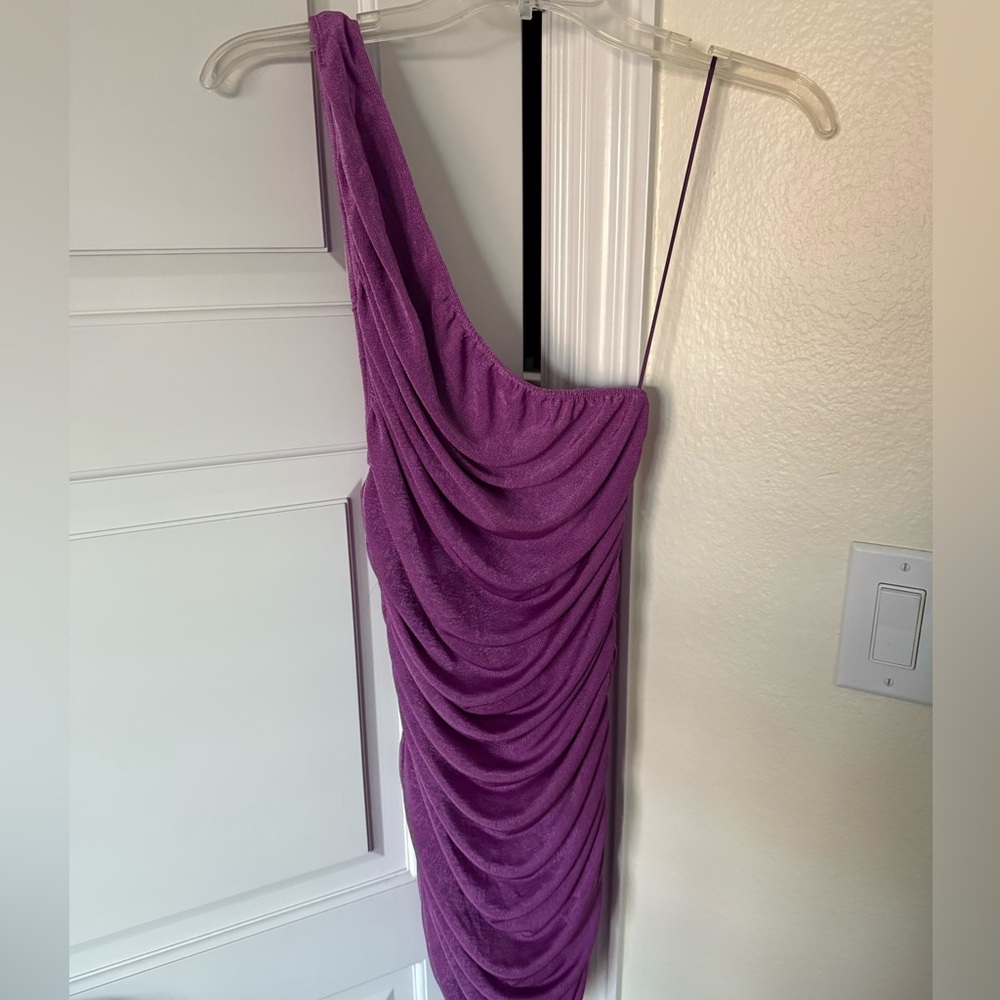 Purple princess polly one shoulder dress size 6